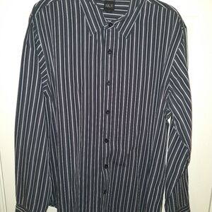 BKE Buckle Contour Striped Long Sleeve Button Up Shirt Men's sz XL.